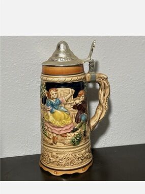 VTG German Style Beer Stein W/ Music Box Inside